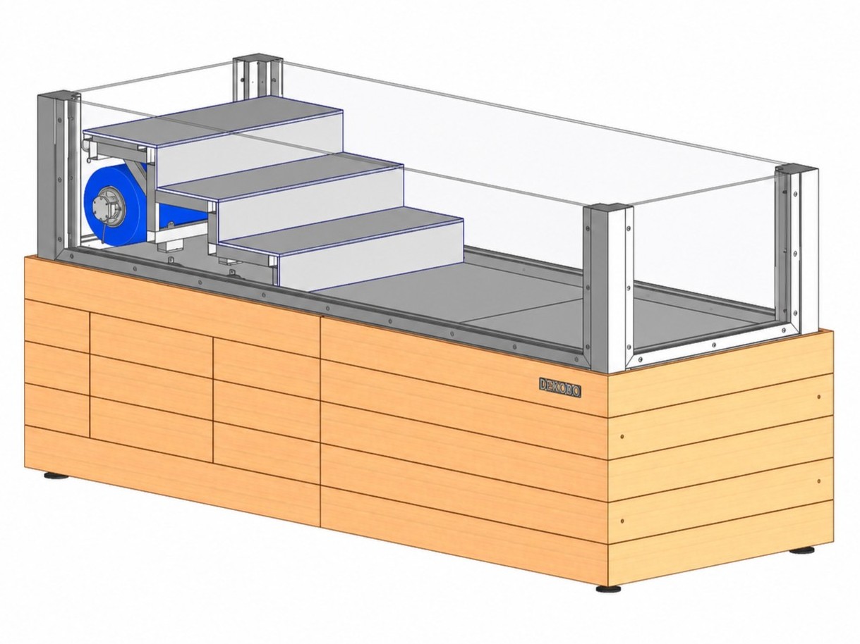 Exhibition pool CAD assembly