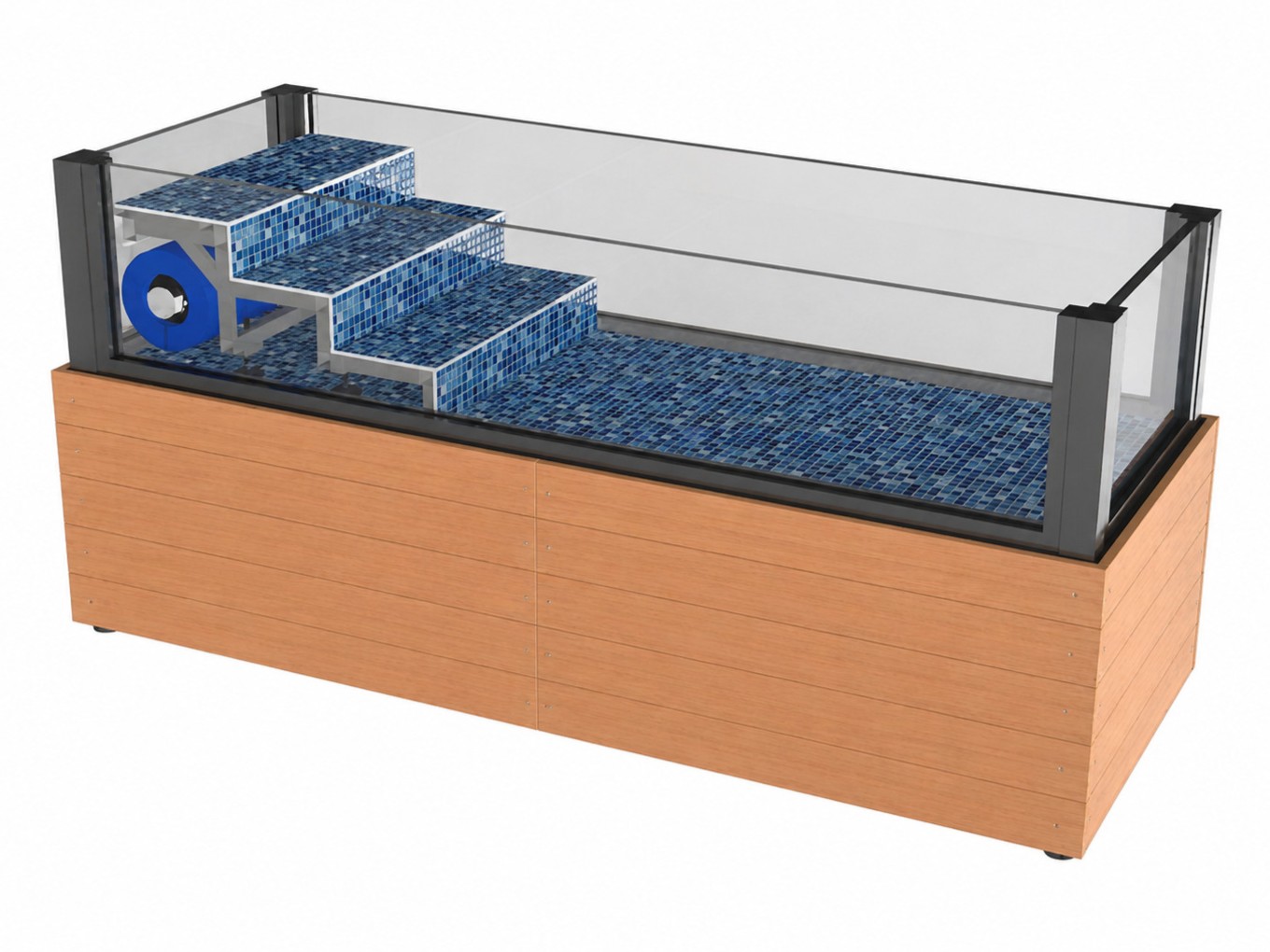 Exhibition pool CAD render