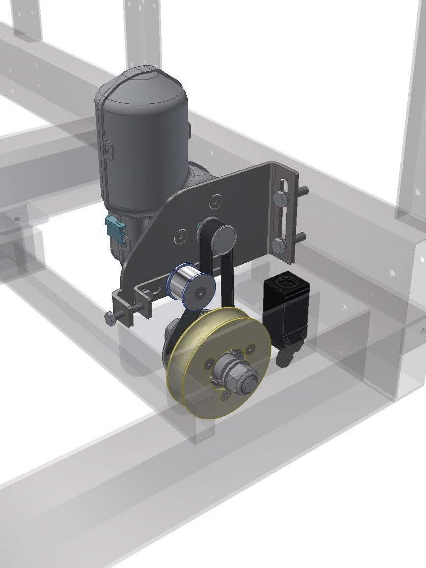 CAD model of updated transmission design